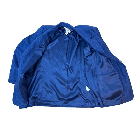 Talbots Women's Size 16 Blazer Jacket 100% Wool Blue Professional Career - Picture 5 of 14